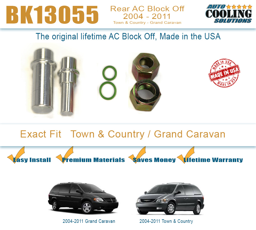 Rear AC Block Off Caravan, Town and Country 04-11