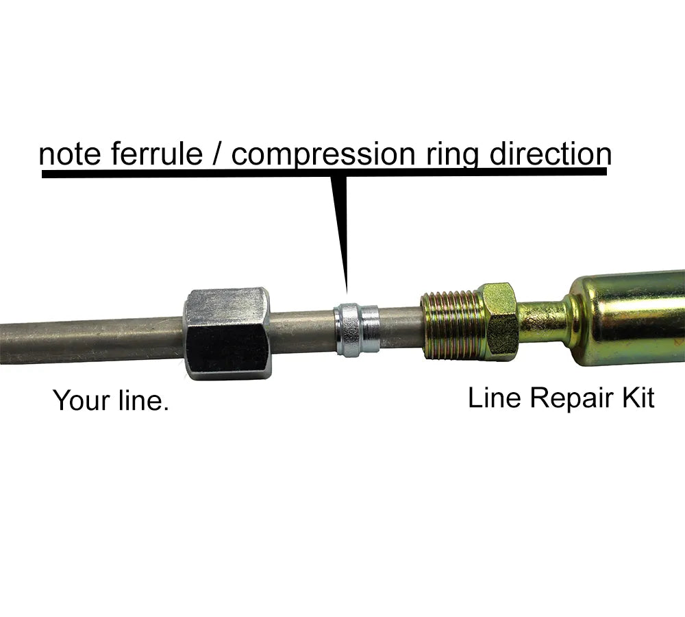 AC Line Repair Kit TR6 3/8" 6" length