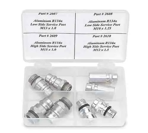 OE R134a AC Service Port Assortment Kit 2685
