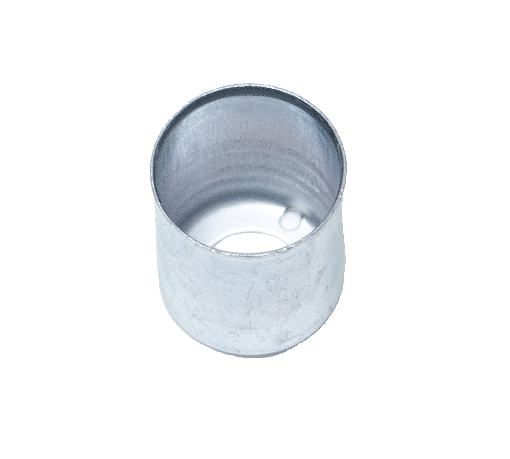 AC Hose Crimp Ferrule - #10 Standard and Reduced Barrier, Zinc Coated Steel