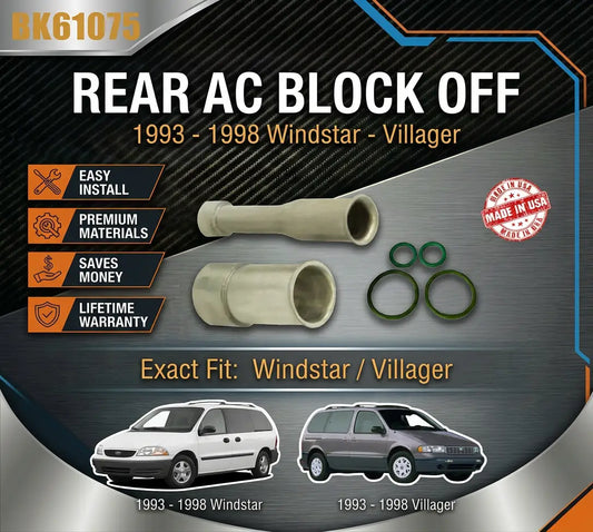 Rear AC Block Off Windstar, Villager 93-98