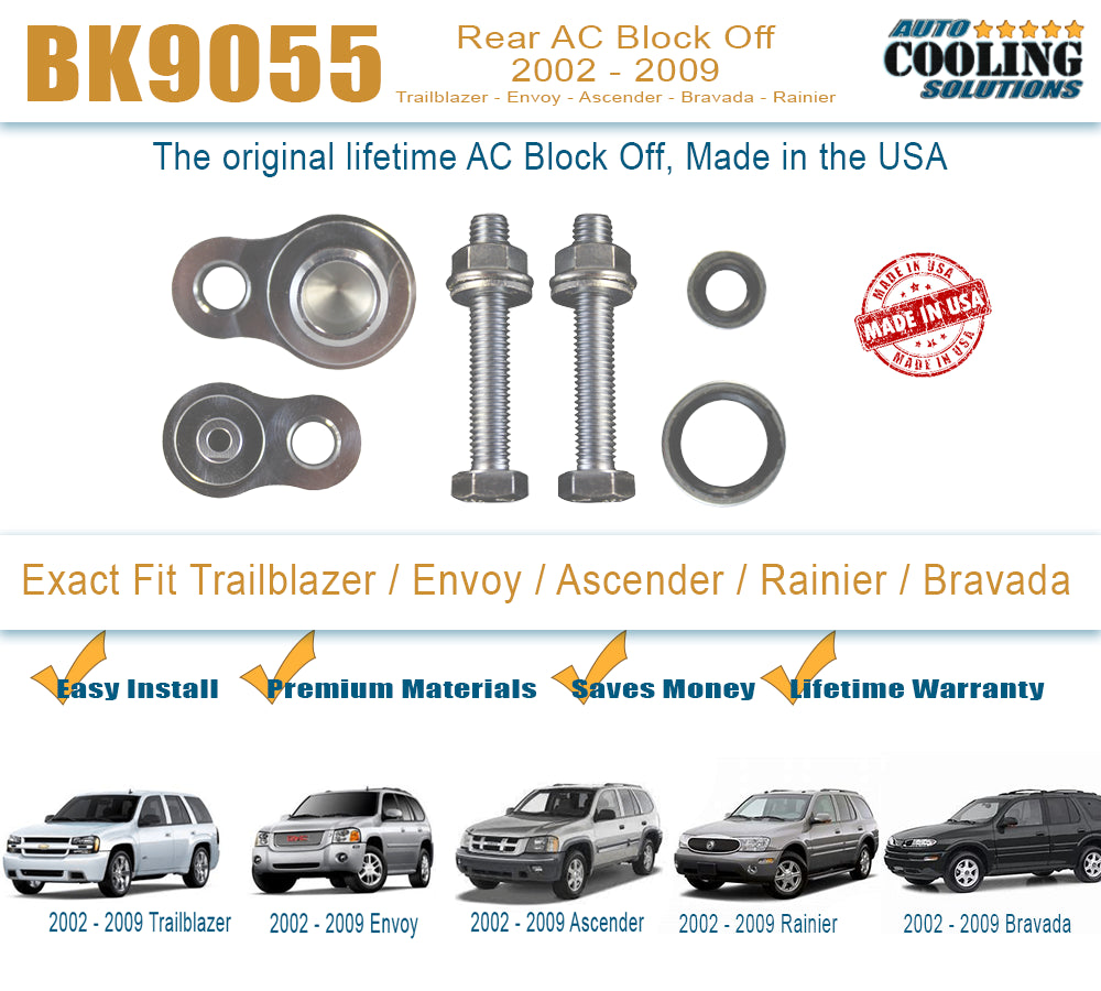 Rear AC Block Off Trailblazer, Envoy, Rainier, Bravada, Ascender 02-09