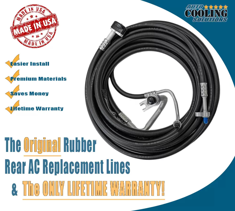 Rear High Pressure A/C Line For 94-99 Suburban, Tahoe, Escalade – Made In USA! (RKH2565)