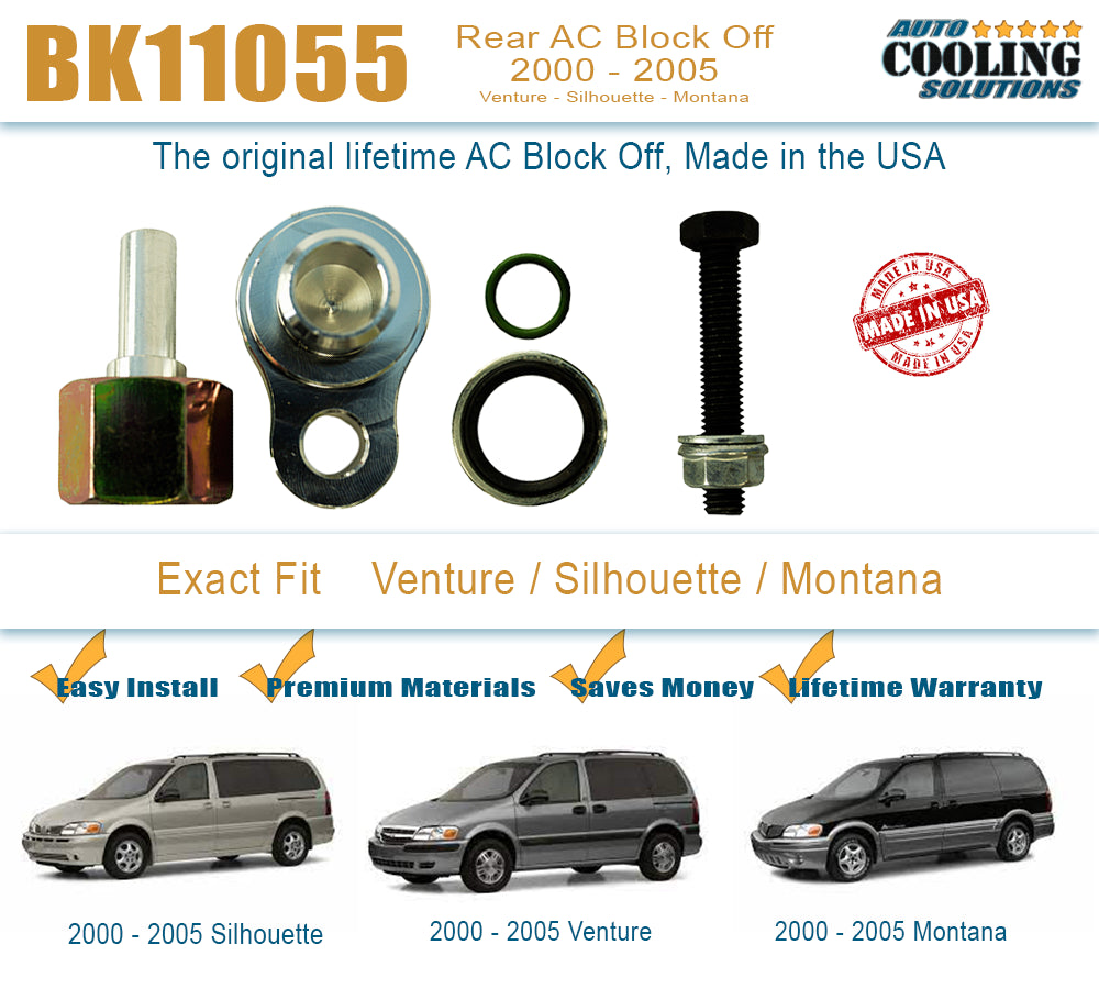 Rear AC Block Off Venture, Montana, Silhouette 00-05