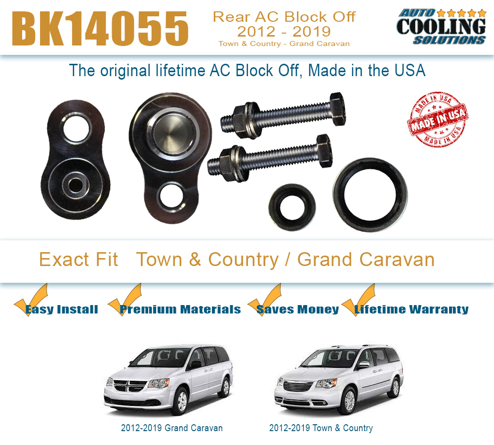 Rear AC Block Off Caravan, Town and Country 12-19