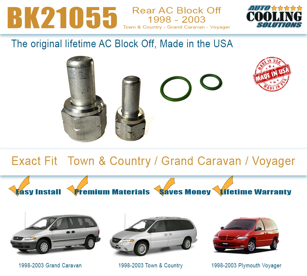 Rear AC Block Off Caravan, Town and Country, Voyager 98-03