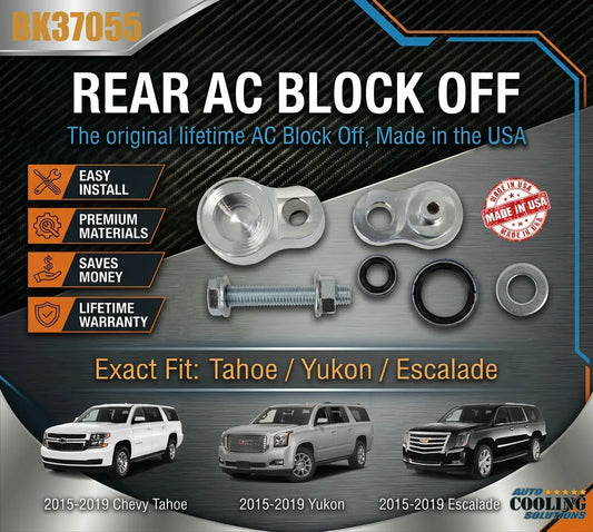 Rear AC Block Off Tahoe, Yukon, Escalade 15-20