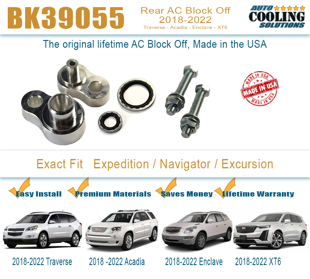 Rear AC Block Off Traverse, Acadia, Enclave, XT6 18-24