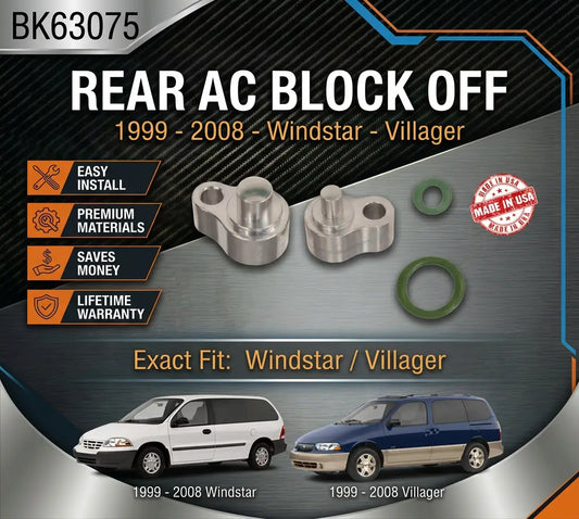 Rear AC Block Off Windstar, Villager 99-08