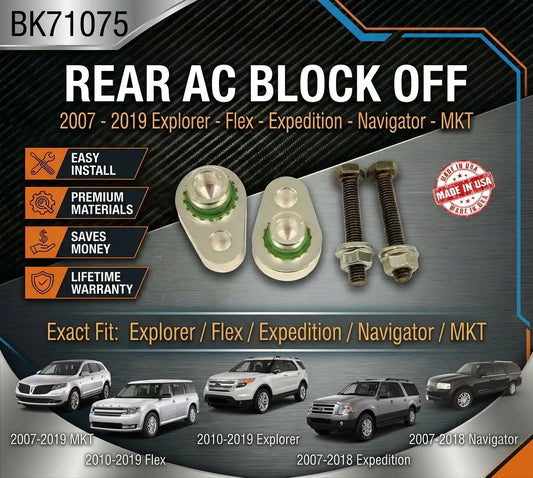 Rear AC Block Off Expedition, Navigator 07-17, Explorer, Flex 10-19 M
