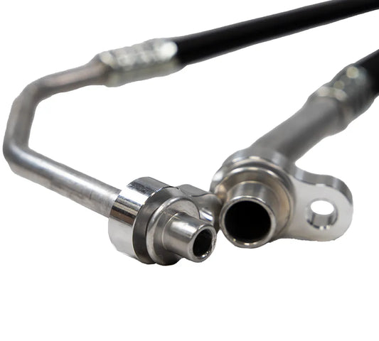 close up of direct fit rear ac line replacements 