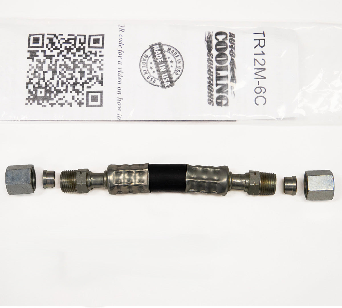 AC Line Repair Kit TR12m 12mm O.D. Repair AC Hose with EZ Flex Auto