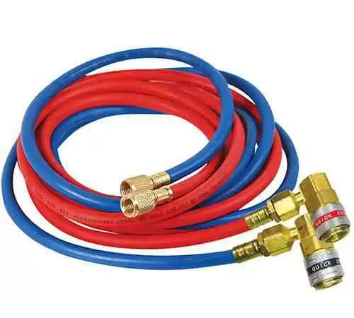 10' Set of Hoses with Manual Couplers attached 6448