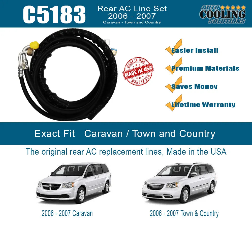 Rear AC Line Set Caravan, Town & Country 06-07