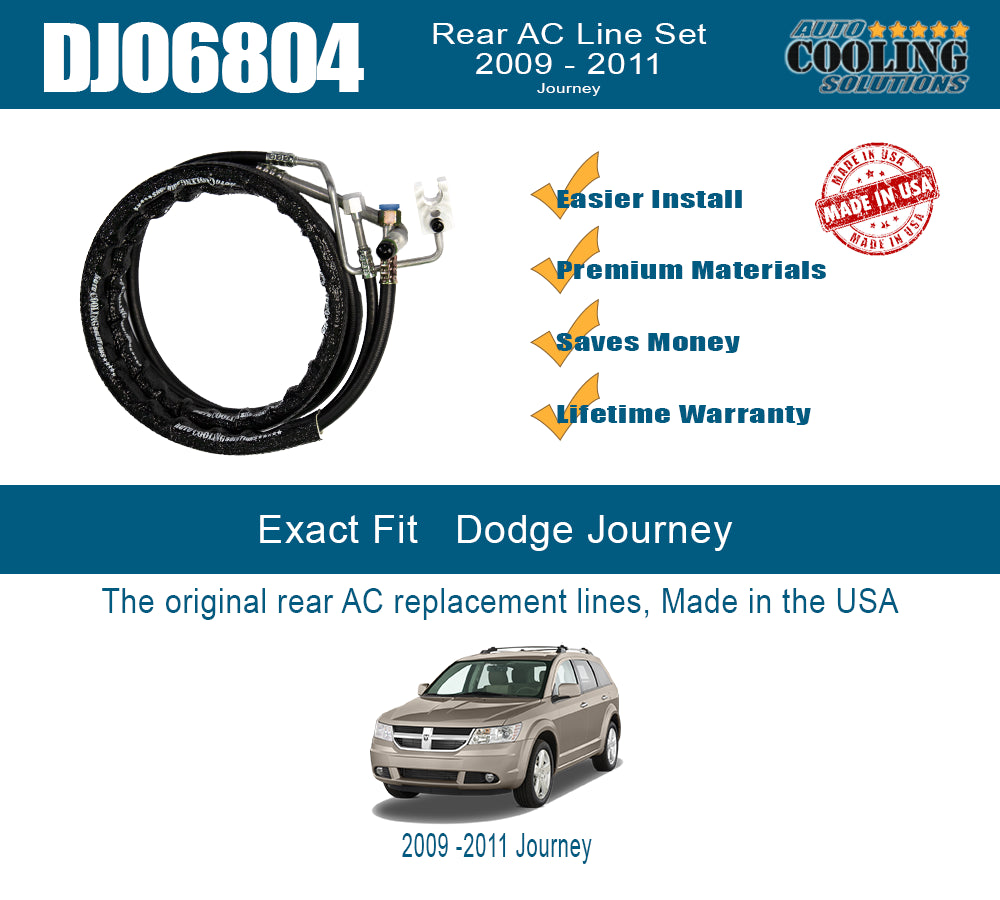 Auto Ac Line 2009-2011 Rear AC Line Set Dodge Journey | Direct Fit Design – Auto ...