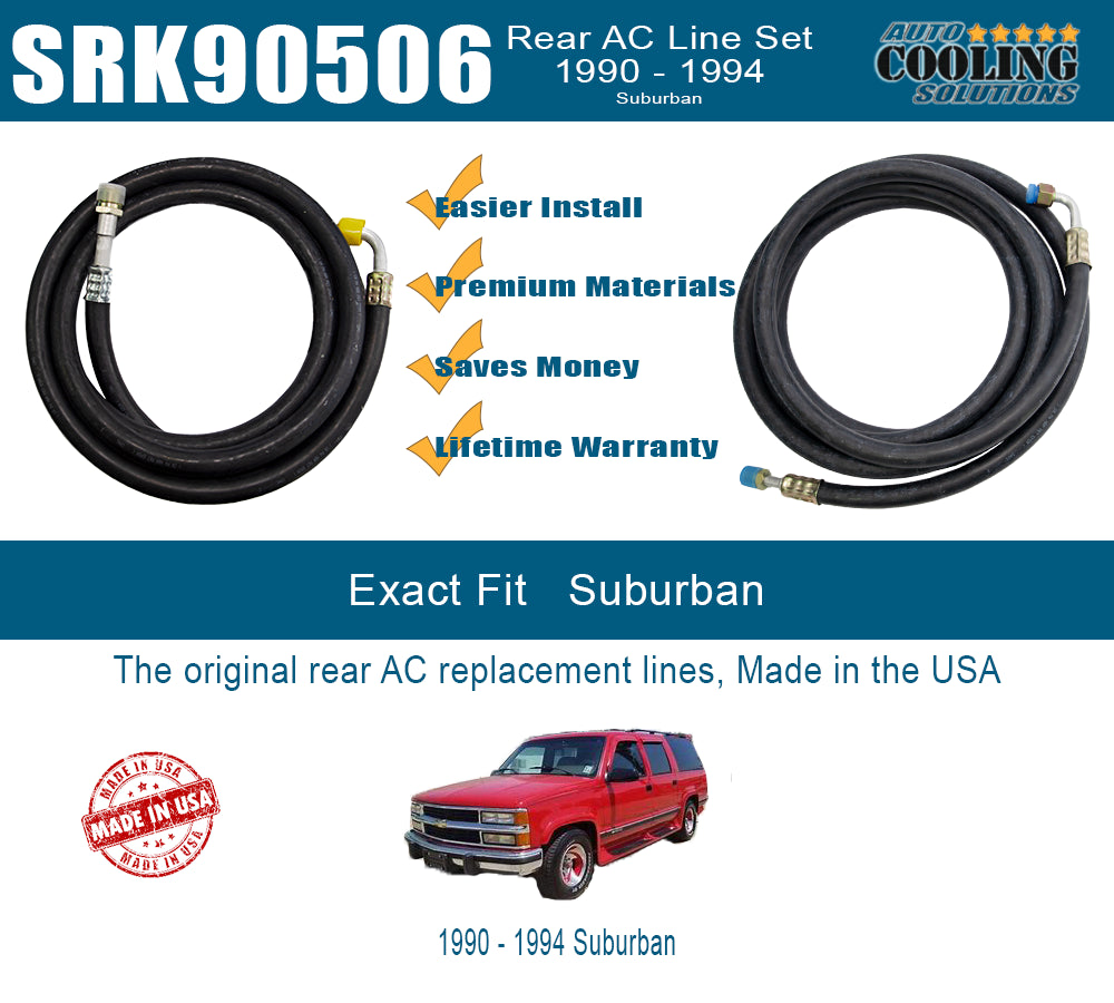 Rear AC Line Set Suburban 90-94