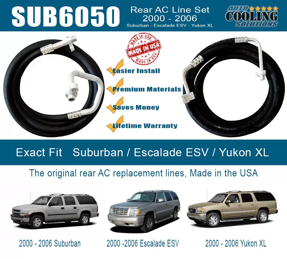 rear ac line set SUB6050